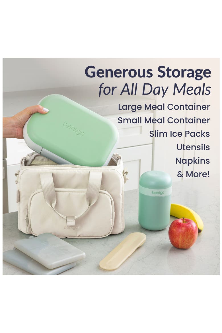 Large Insulated Lunch Bag, Alternate, color, BONE