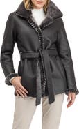 GORSKI Merino Genuine Shearling Jacket With Whipstitch Trim