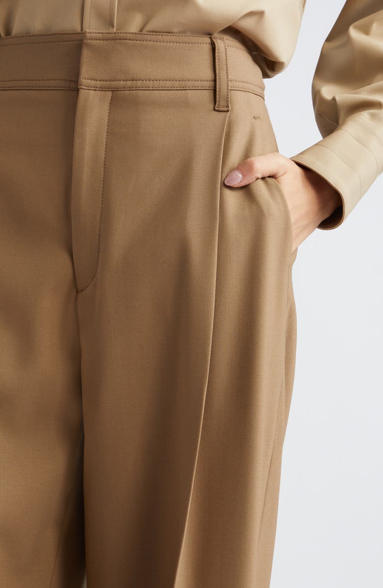 Maria McManus Pleat Front Organic Cotton Trousers, Alternate, color, 