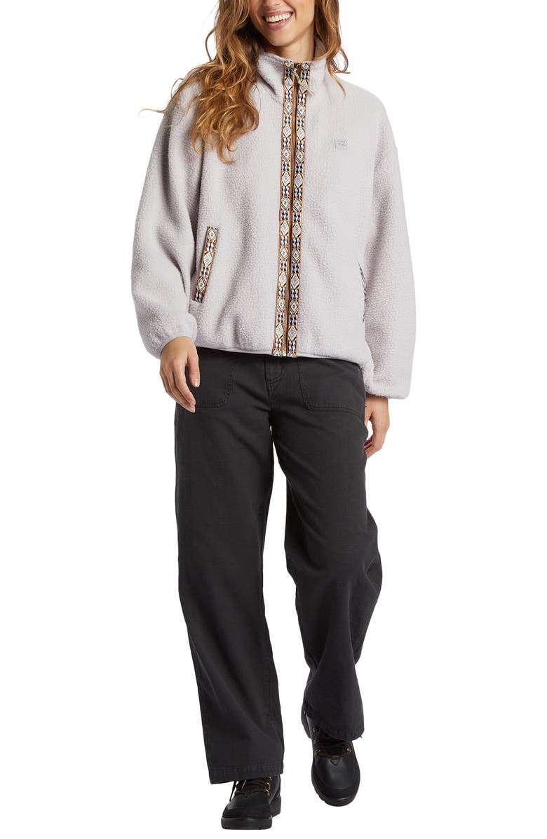 Billabong Surf Vibes Teddy Fleece Zip-Up Jacket, Alternate, color,