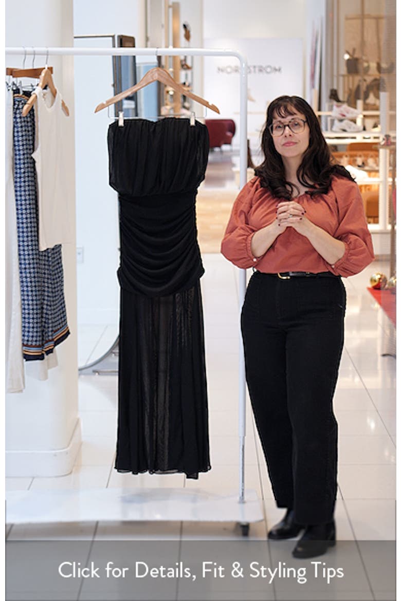 Bandeau Draped Maxi Dress video