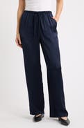 Caslon® Wide Leg Satin Pants
