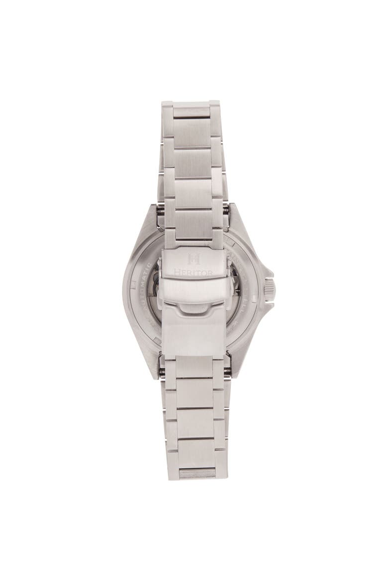 Calder Bracelet Watch w/Date, Alternate, color, Silver/Black