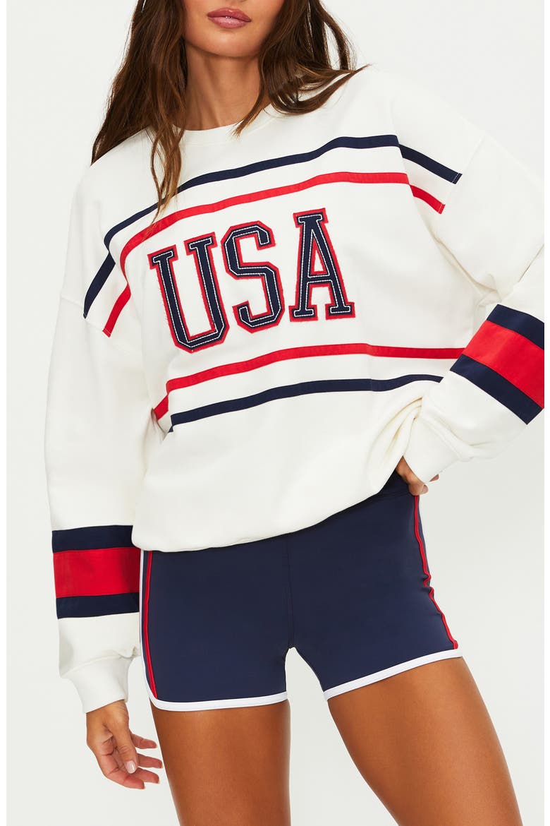 Devyn Oversize Sweatshirt, Main, color, FIREWORK COLORBLOCK