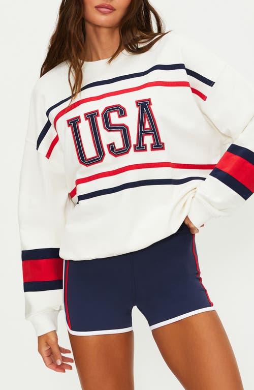 Beach Riot Devyn Oversize Sweatshirt in Firework Colorblock at Nordstrom, Size X-Large