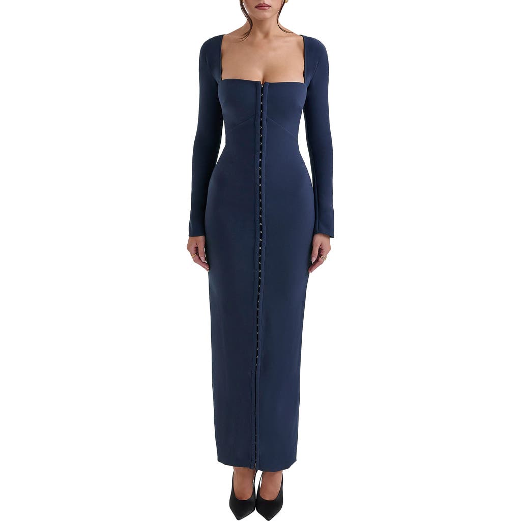 HOUSE OF CB HOUSE OF CB CORINTHIA LONG SLEEVE COCKTAIL DRESS