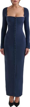 HOUSE OF CB Corinthia Long Sleeve Cocktail Dress