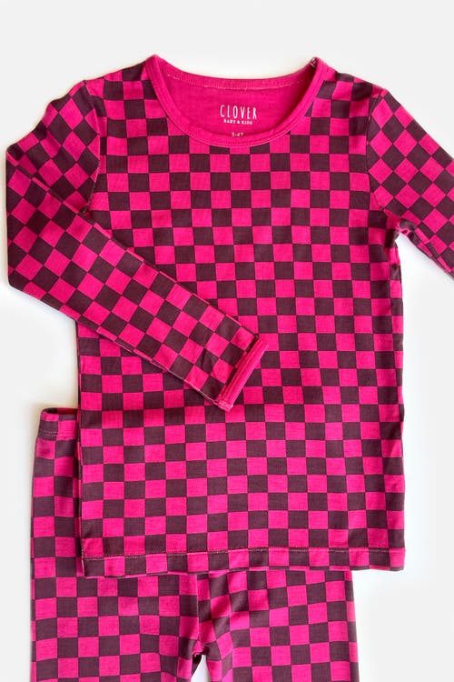 Clover Baby & Kids Long Sleeve Pajama Set In Animal Print