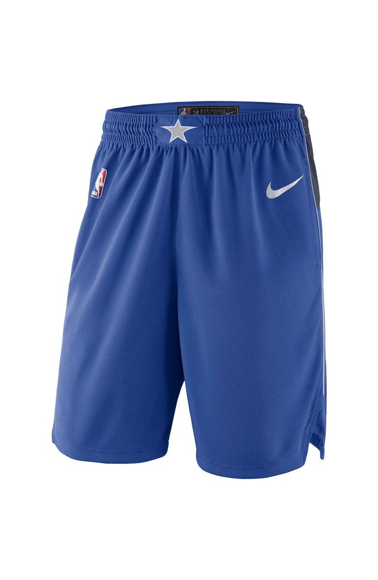 Nike Men's Nike Blue 2019/20 Dallas Mavericks Icon Edition Swingman Shorts, Main, color, 