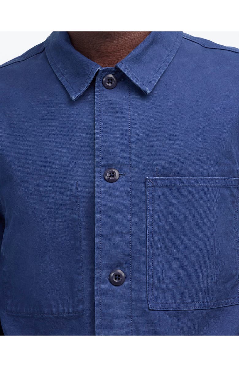 Madewell Overshirt in Garment-Dyed Canvas, Alternate, color, Vintage French Blue