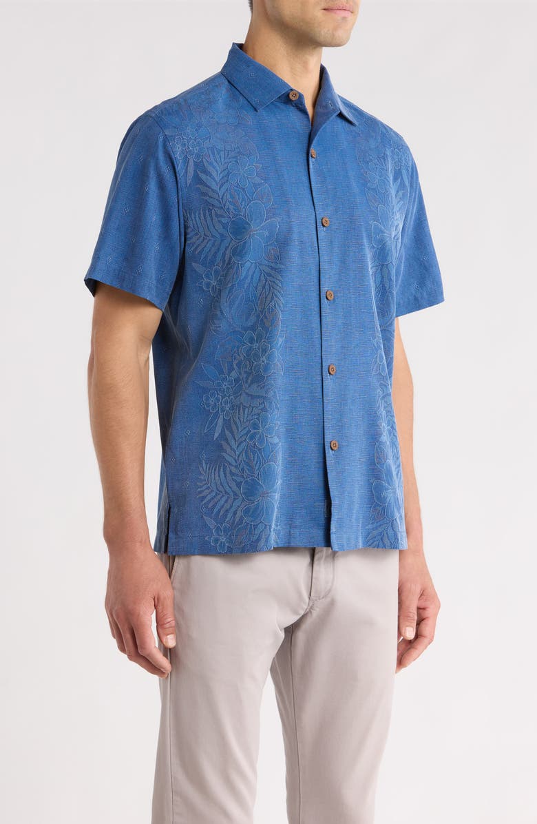 Tommy Bahama Kona Luxe Silk Button-Up Shirt, Alternate, color, Dockside Blue