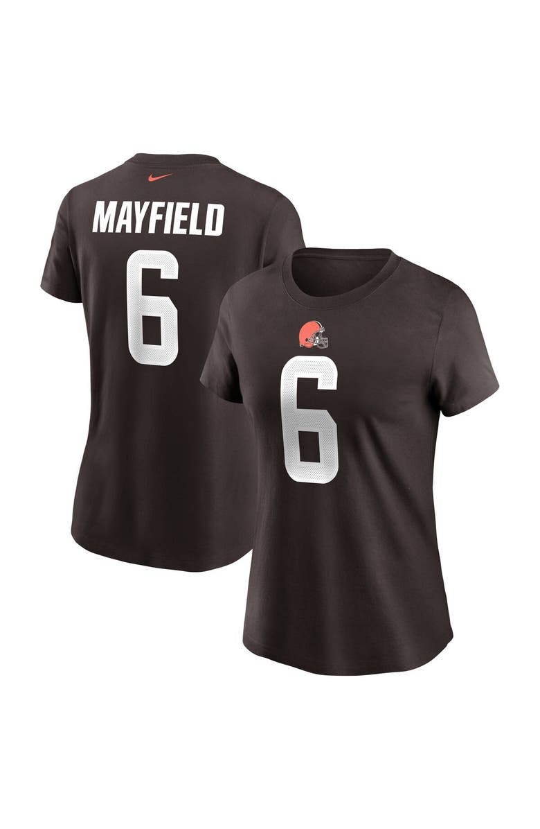 Nike Women's Nike Baker Mayfield Brown Cleveland Browns Name & Number T-Shirt, Main, color,