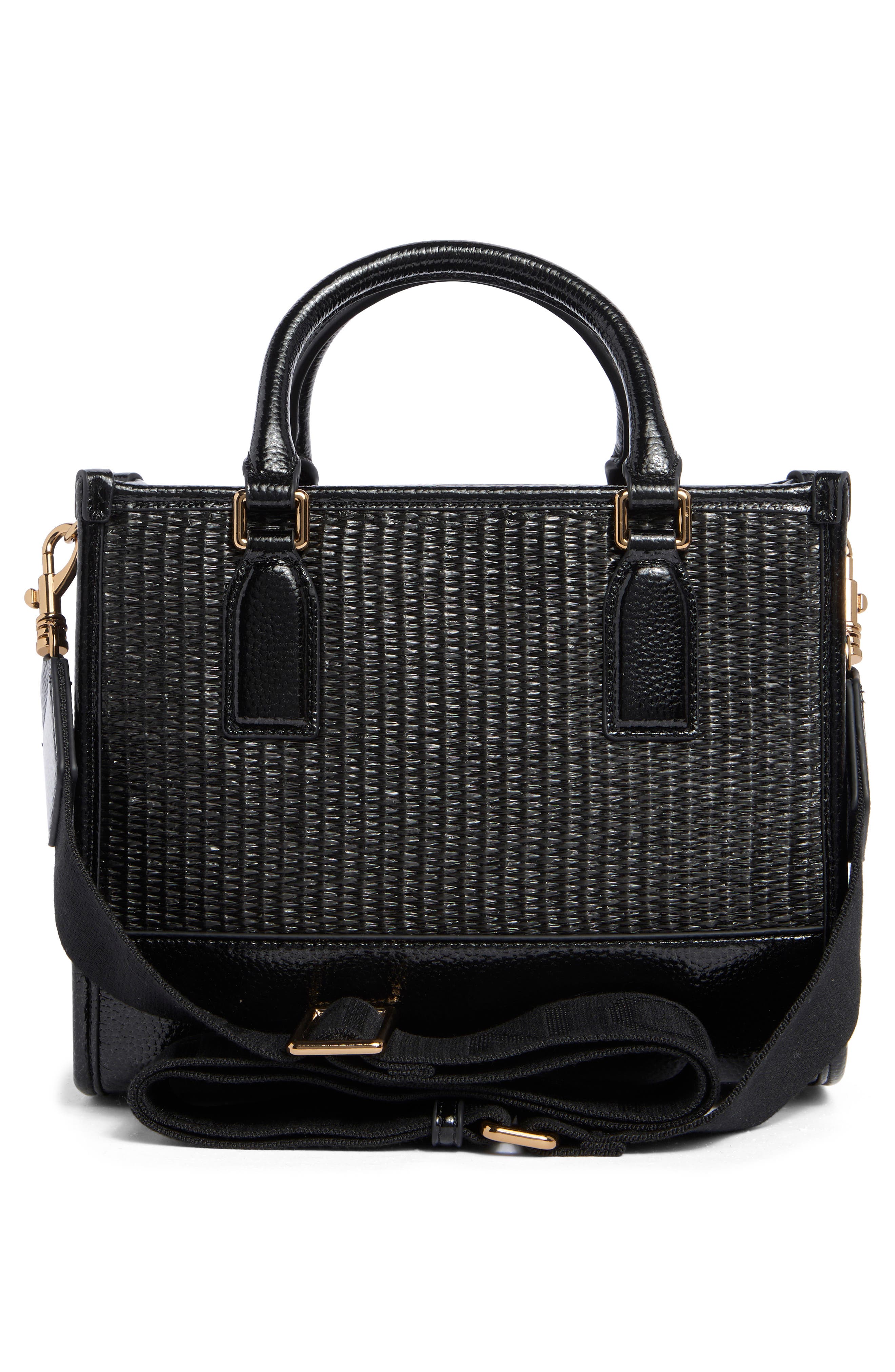 Kurt Geiger London Small Chiswick Raffia Tote Crossbody Bag, Alternate, color, Charcoal