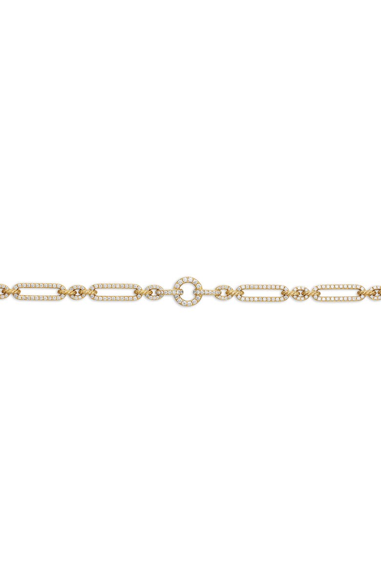 David Yurman Lexington Chain Necklace in 18K Yellow Gold with Full Pavé Diamonds, Alternate, color, 18K Yellow Gold