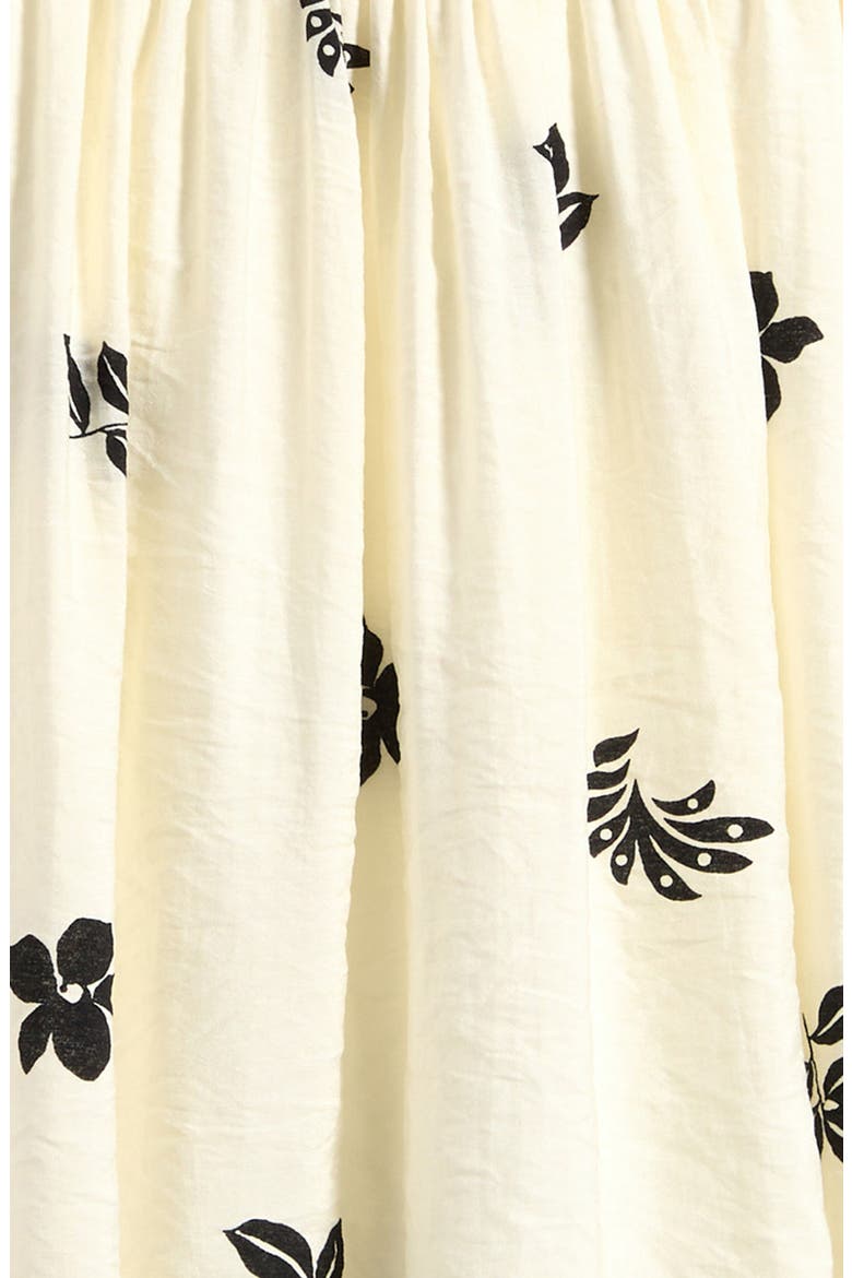 Kids' Border Print High-Low Dress, Alternate, color, CREAM BLACK