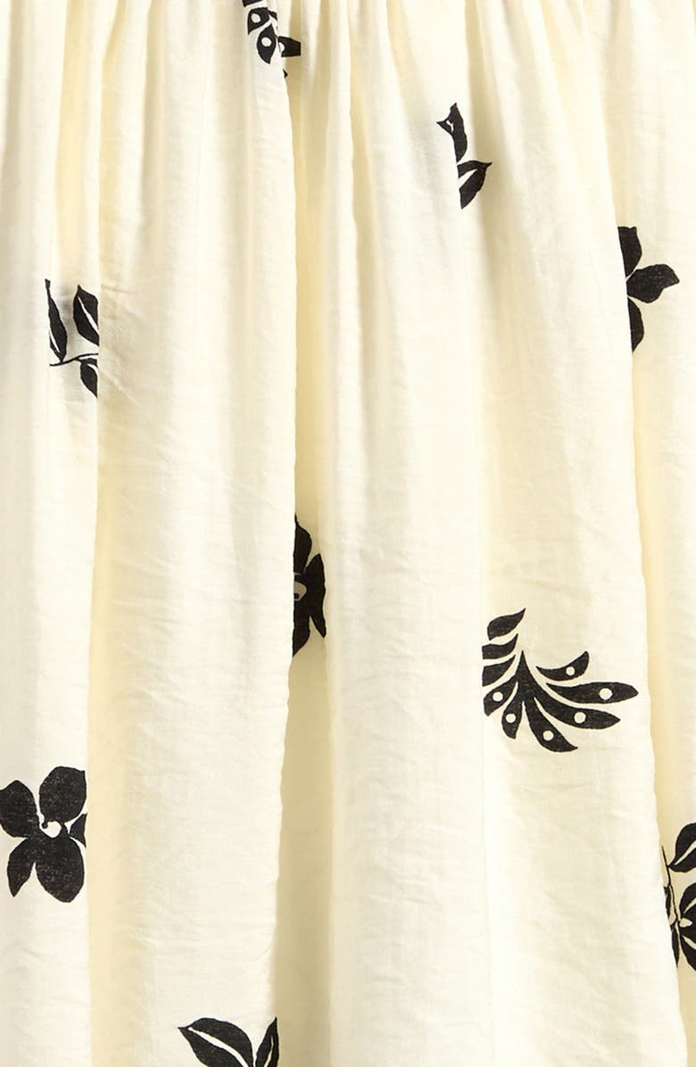 Truly Me Kids' Border Print High-Low Dress, Alternate, color, Cream Black