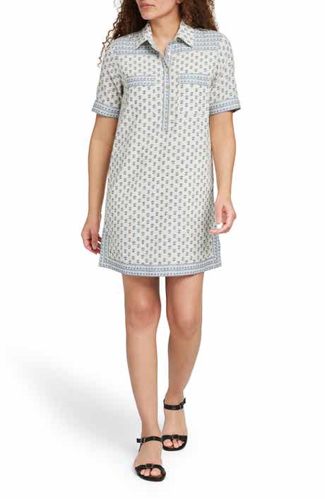 Faherty Rae Linen Blend Mini Shirtdress