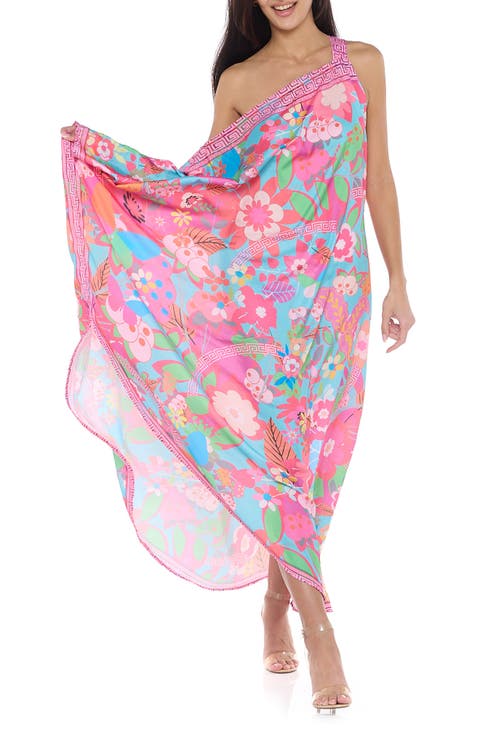 Asymmetrical One-Shoulder Neck Cover-Up