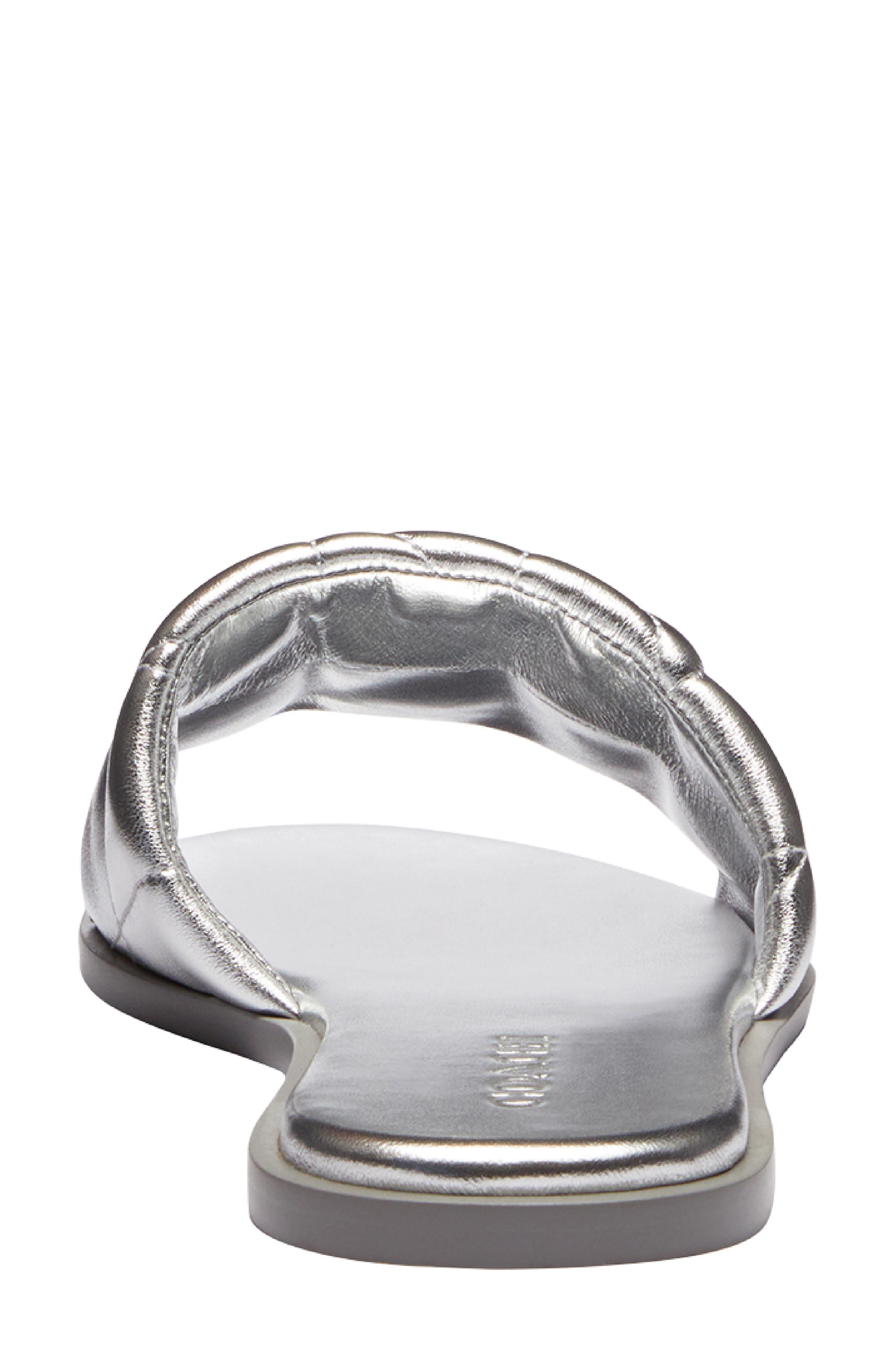 COACH Holly Slide Sandal, Alternate, color, Silver