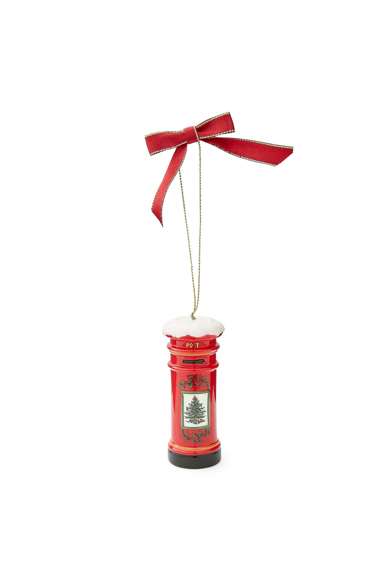 Christmas Tree British Post Box Ornament, Main, color, Multi