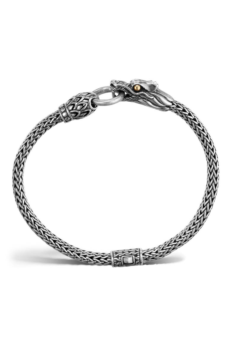 Legends Naga 5mm Station Bracelet, Alternate, color, SILVER/ GOLD