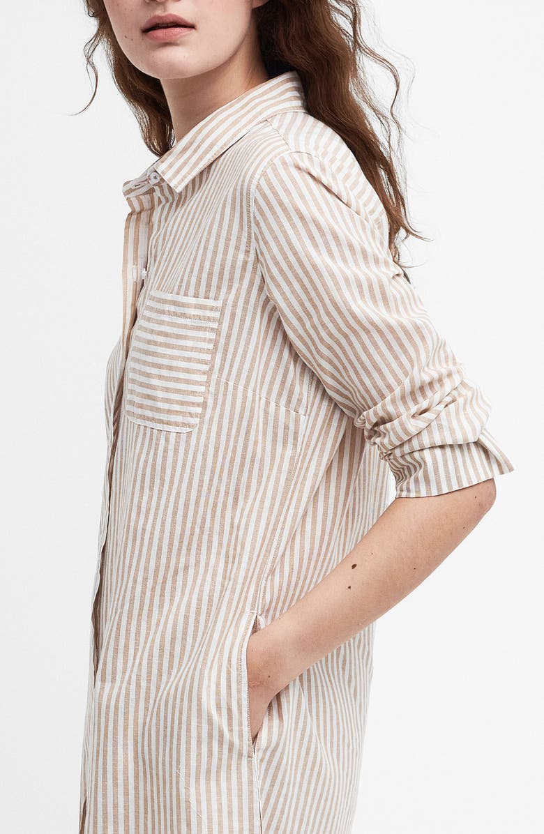 Barbour Seaglow Chambray Shirt Dress, Alternate, color, 