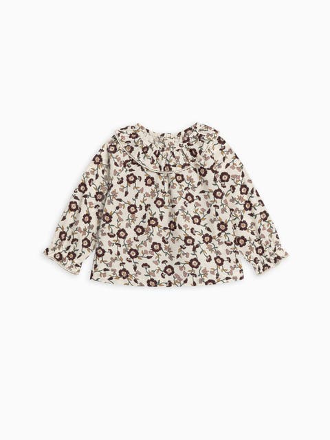 Shirley Poplin Ruffle Collar Shirt (Toddler & Little Kids)
