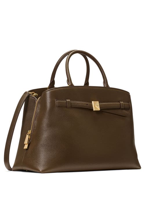 Kate Spade New York Large Deco Pebble Leather Satchel
