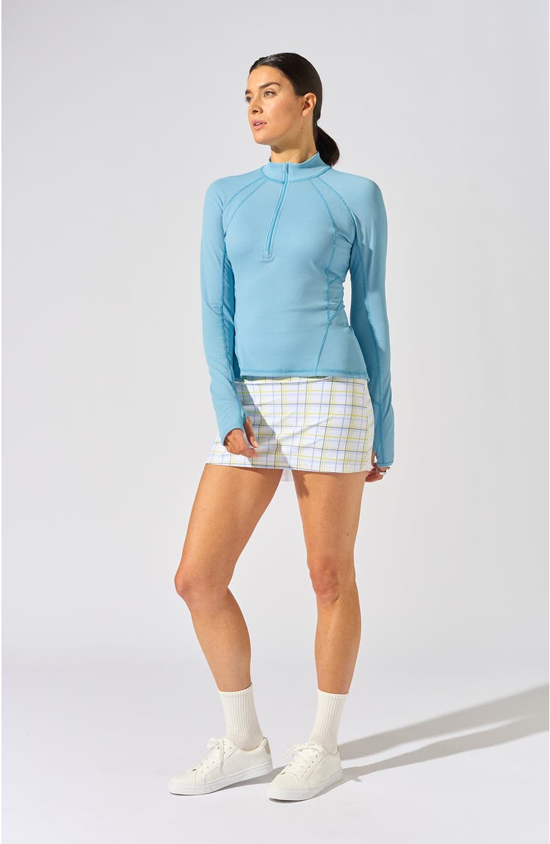 Bobbe Active Grace 1/2-Zip Long Sleeve Top, Alternate, color, Tan