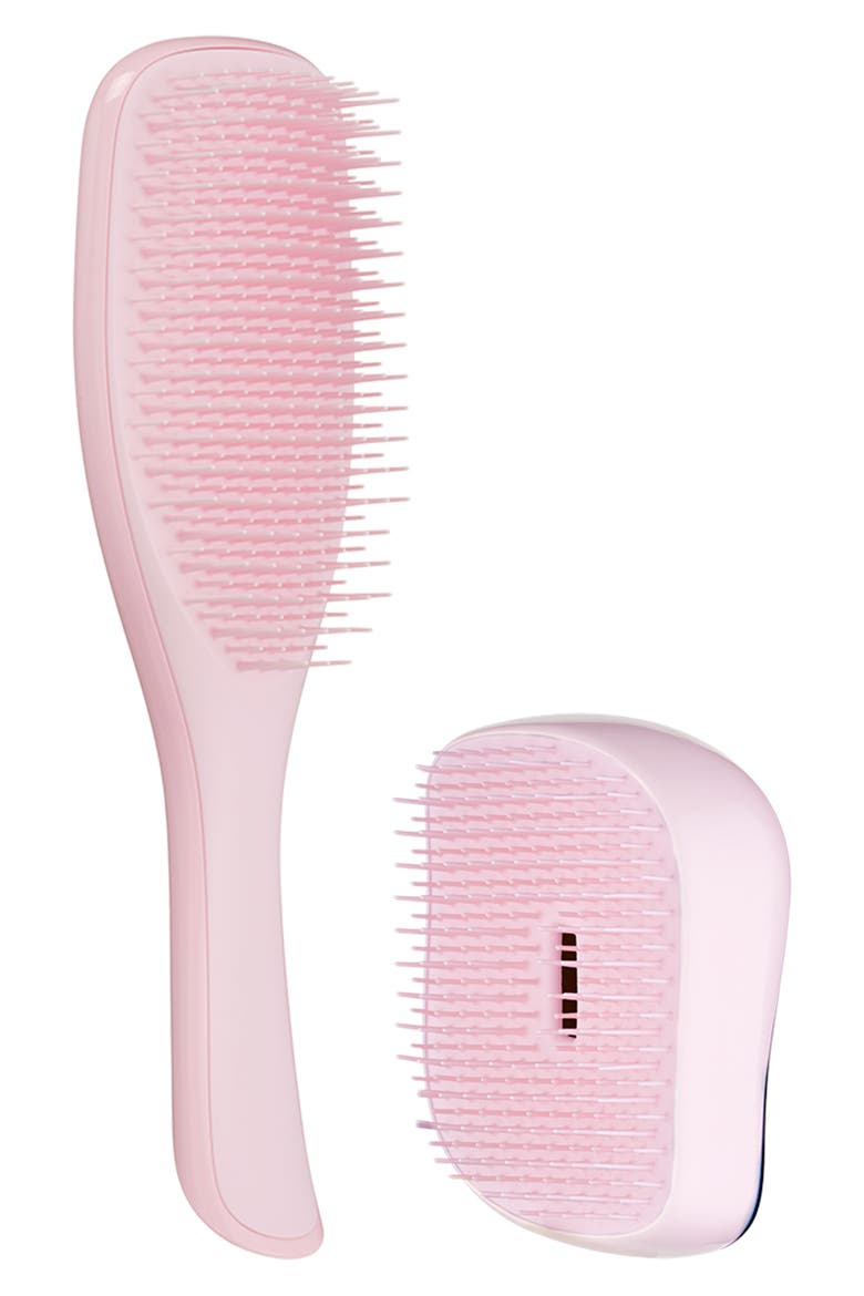 Compact & Ultimate Hairbrush Set $33 Value, Main, color, ROSEBUD/ CHROME
