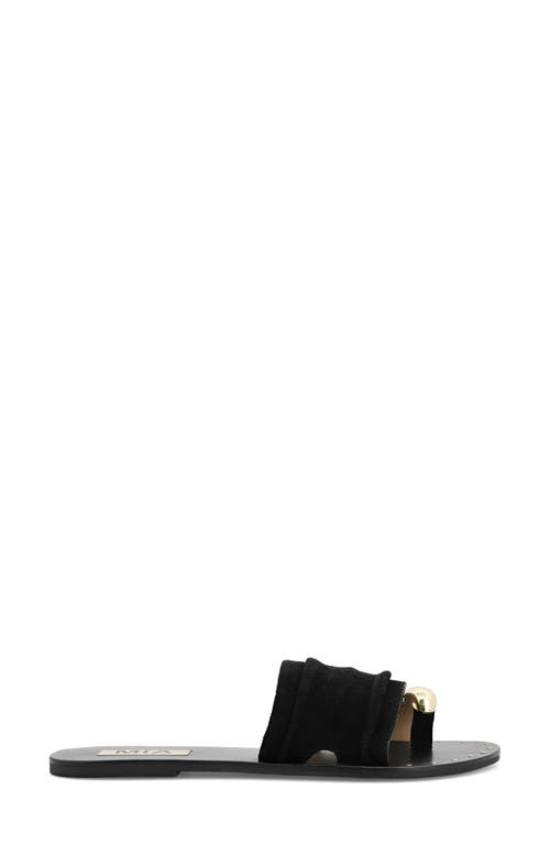 Mia Tiffani Slide Sandal In Black
