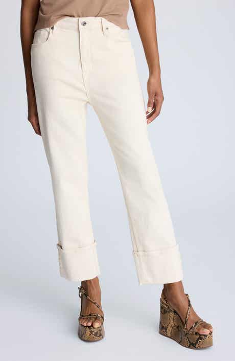 Kenneth Cole Straight Leg Wide Cuff Jeans