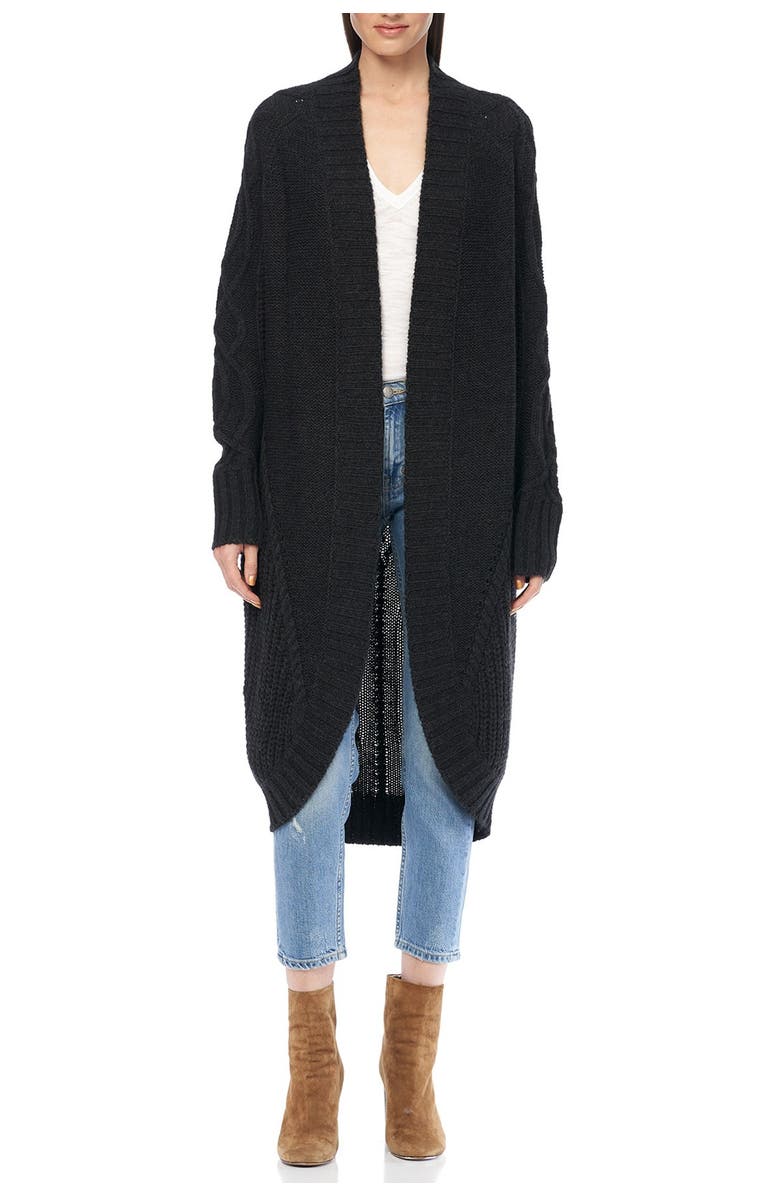 360 CASHMERE Chloe Cable Knit Cardigan, Alternate, color, 