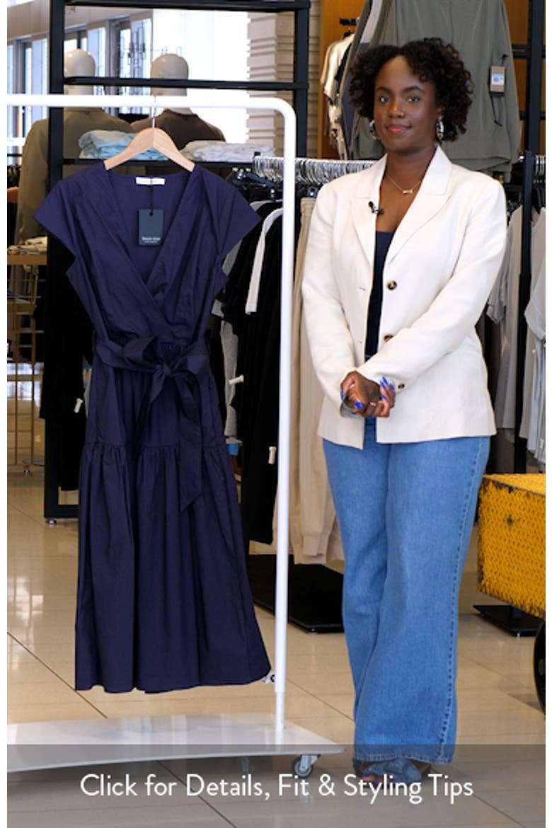 Posey Wrap Front Tiered Cotton Dress video