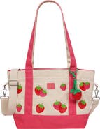 C & C California Strawberry Print Tote Bag