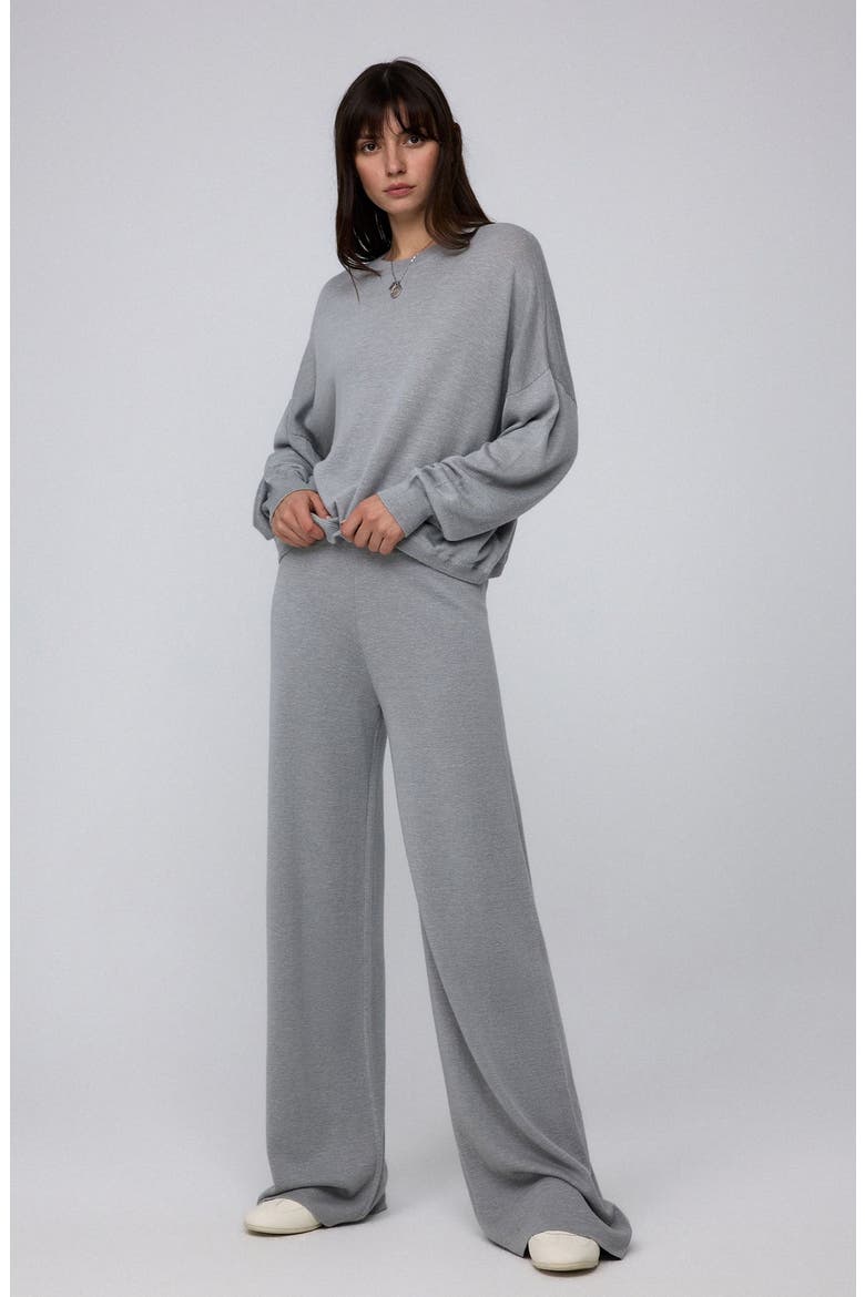 Nilo Knitted Pull-on Pants, Main, color, gray