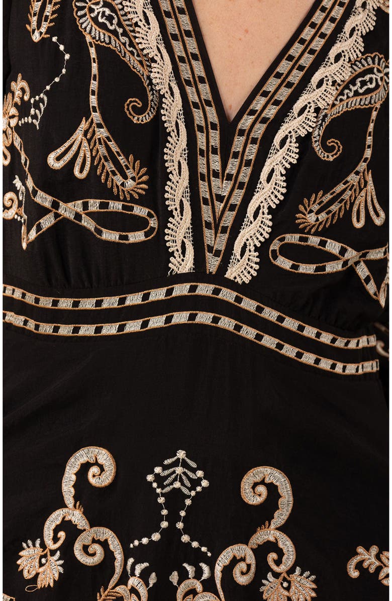 Halebob Cassandra Embroidered Maxi Dress, Alternate, color,