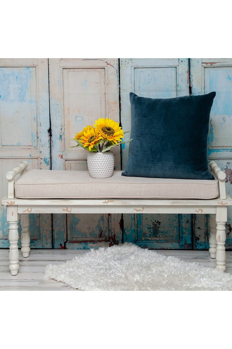 Artemis Transitional Teal Throw Pillow, Alternate, color, TEAL