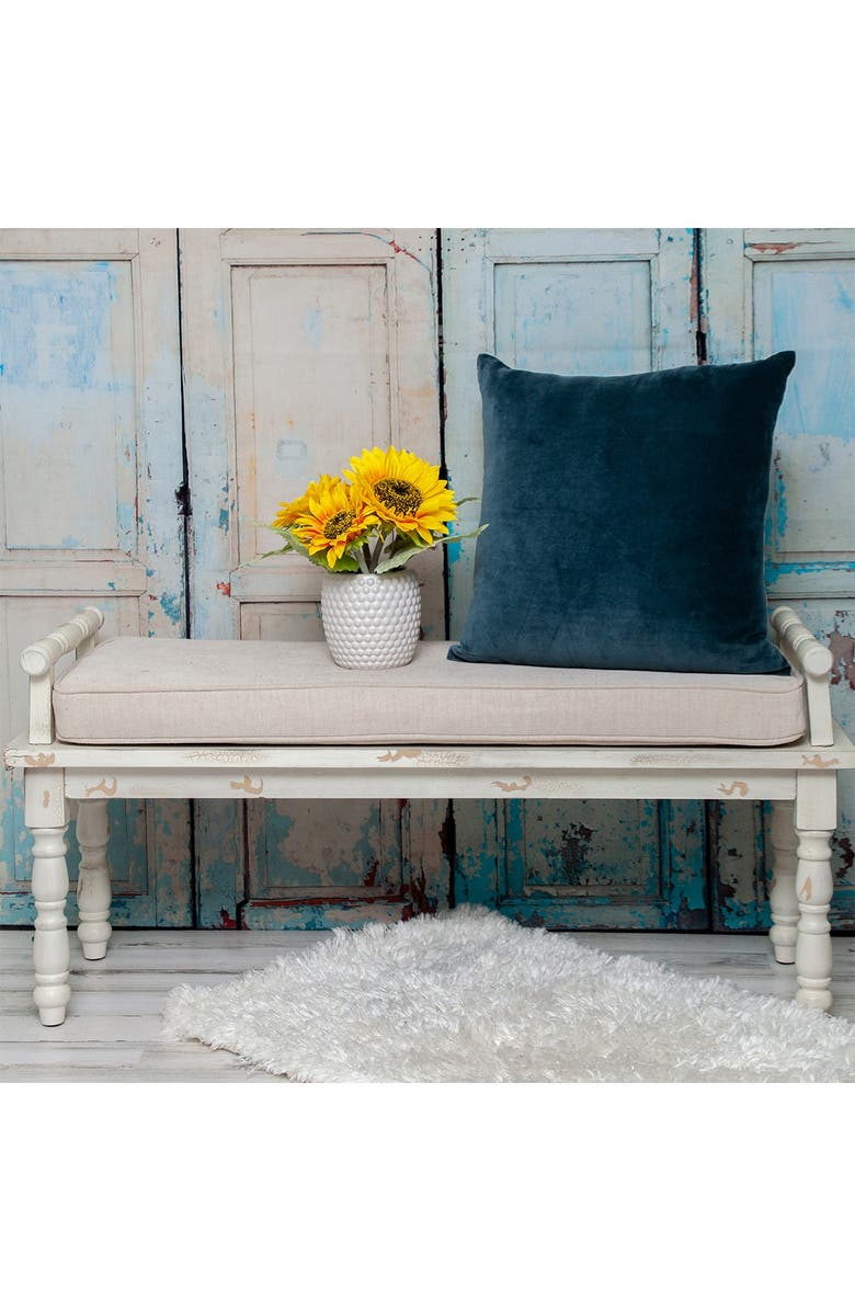 PARKLAND COLLECTION Artemis Transitional Teal Throw Pillow, Alternate, color, Teal