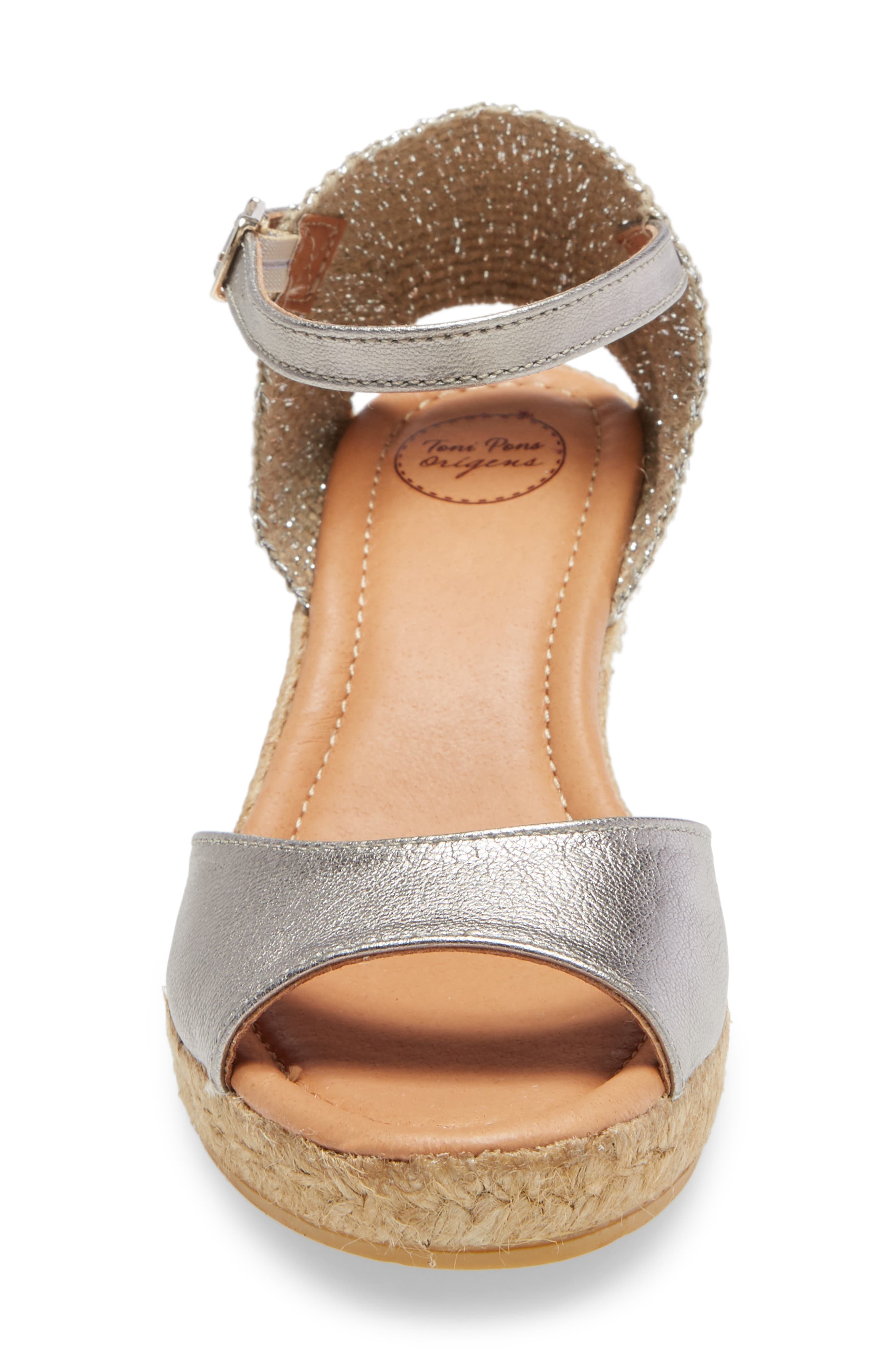 Llivia Wedge Sandal, Alternate, color, ACER LEATHER