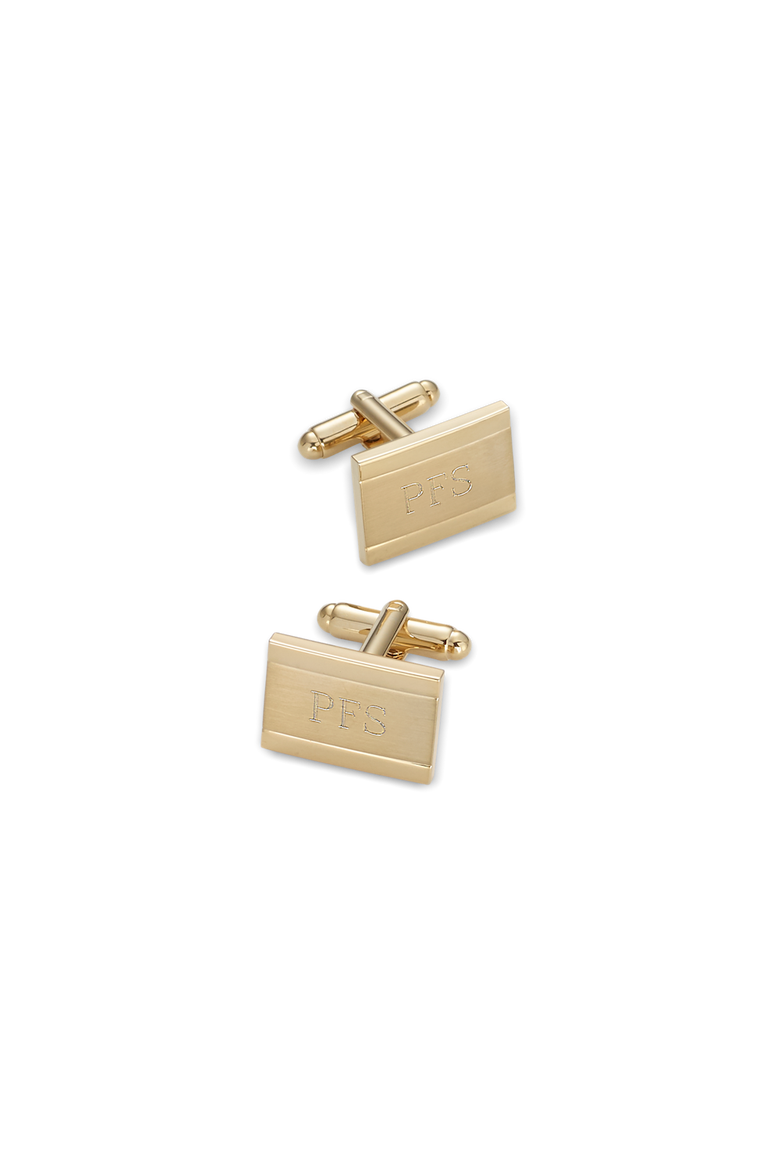 Engravable Cufflinks, Main, color, Gold