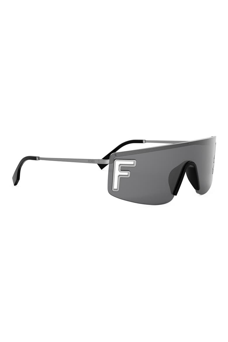 Sport Rectangular Sunglasses, Alternate, color, SHINY LIGHT RUTHENIUM / SMOKE