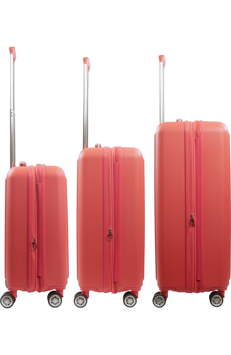 Tommy Bahama 3-Piece Hard-Sided 3D Pineapple Luggage Set with Drawstring Bag, Alternate, color,