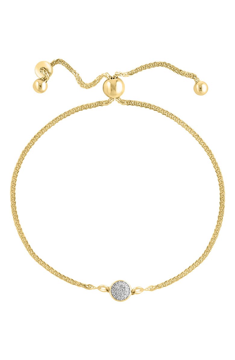 14K Yellow Gold Diamond Bracelet - 0.08ct.