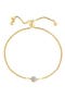 14K Yellow Gold Diamond Bracelet - 0.08ct.