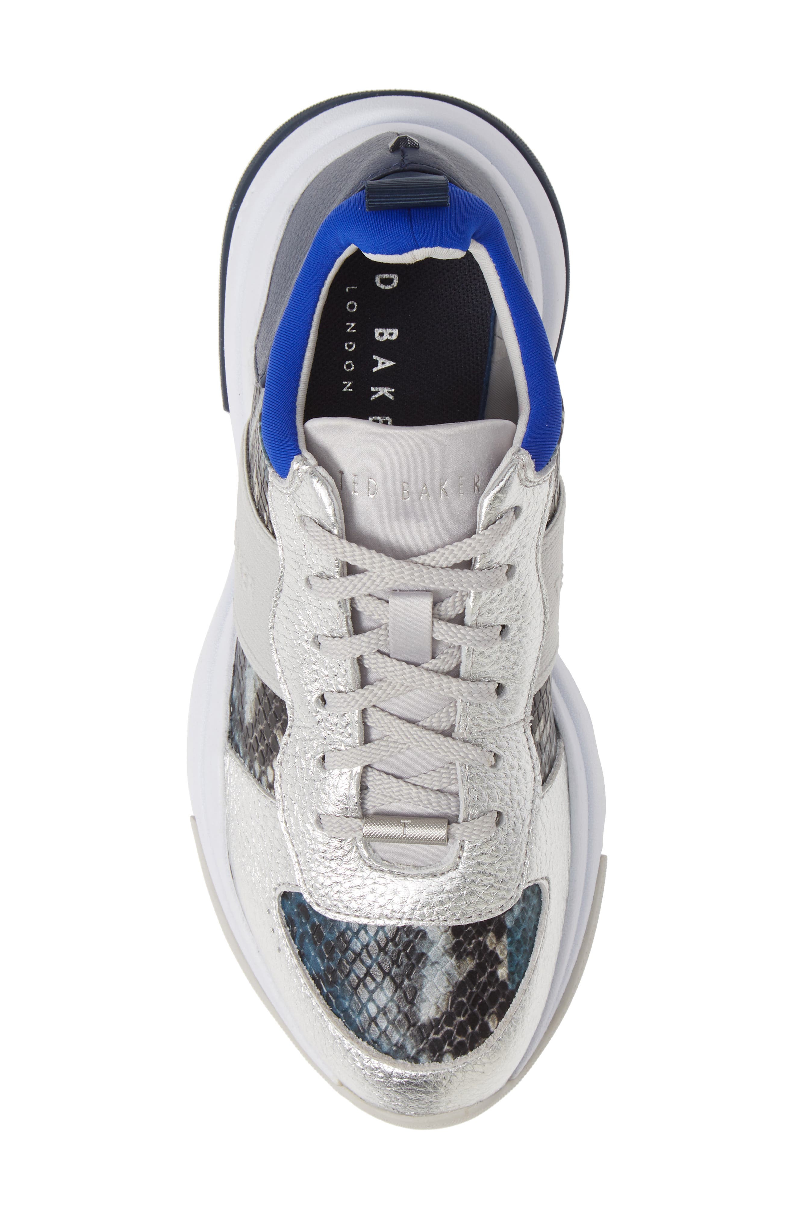 Wavara Sneaker, Alternate, color, BLUE LEATHER