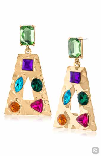 Geometric Crystal Drop Earrings (Nordstrom Exclusive)