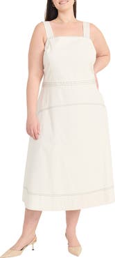 Maggy London Sleeveless Yoke Skirt Midi Sundress