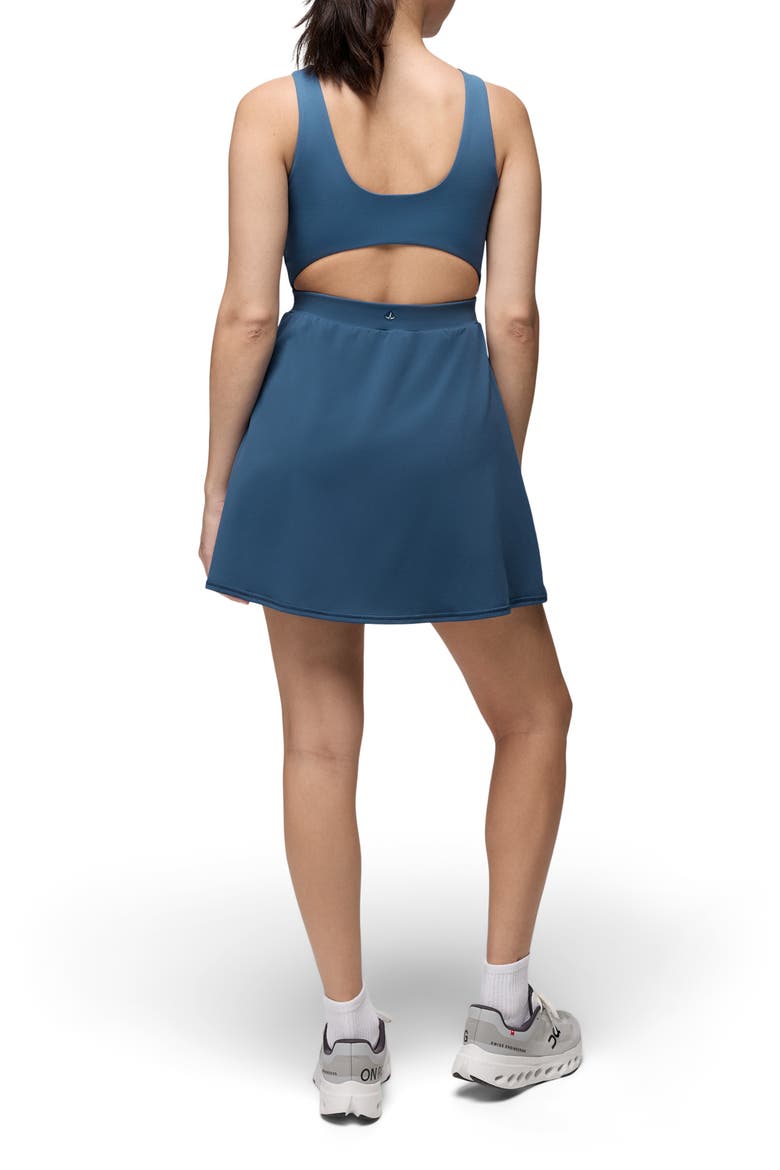 Luxara Balance Sleeveless Fit & Flare Dress, Alternate, color, BLUFF BLUE