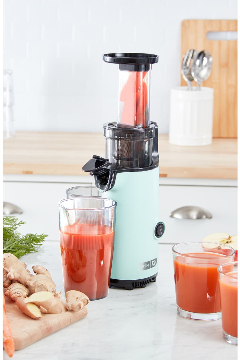 Compact Cold Press Power Juicer, Alternate, color, AQUA